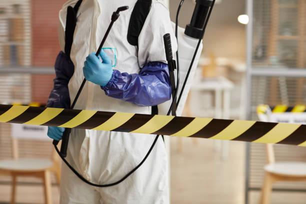 Professional Sewage Cleanup technician working in Ethan, SD